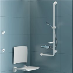 Patère virgule 4043N blanc brillant
