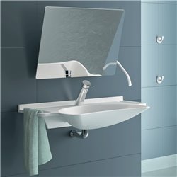 Patère virgule 4043N blanc brillant