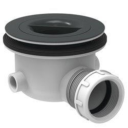 Bonde grise sans capot K936367 Ø 90 mm