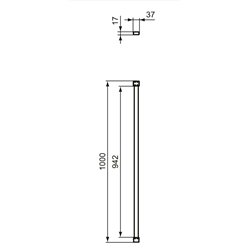 Barre de douche K9380VA droite  