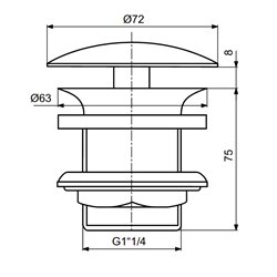 Bonde à grille J3291AA avec enjoliveur