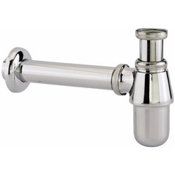 Siphon D5861AA sortie horizontale avec rosace coulissante
