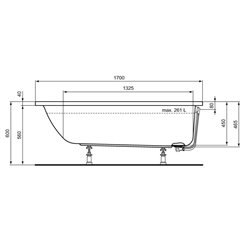 Connect Air R000701 170x75 cm 261 Litres