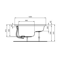 Connect Air Sabot R000101 120x70 cm 143 Litres
