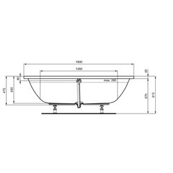 Connect Air R001001 180x80 cm 265 Litres Duo