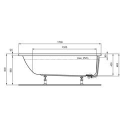 Connect Air R000601 170x70 cm 252 Litres