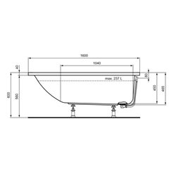 Connect Air R000501 160x70 cm 237 Litres