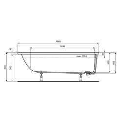 Connect Air R000801 180x80 cm 305 Litres