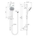 Ensemble de douche B9834AA Idealrain Pro douchette 3 jets