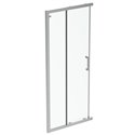 Porte de douche accès d'angle K9261EO Connect 2 90 cm profilés argent brillant