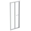 Porte de douche accès de face K9285EO Connect 2 80 cm profilés argent brillant