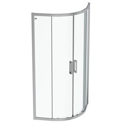 Paroi de douche accès d'angle K9251EO Connect 2 90 cm profilés argent brillant