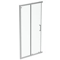 Porte de douche accès d'angle K9262EO Connect 2 100 cm profilés argent brillant