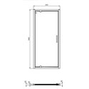 Porte de douche accès de face K9270EO Connect 2 90 cm profilés argent brillant