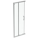 Porte de douche accès d'angle K9259EO Connect 2 80 cm profilés argent brillant