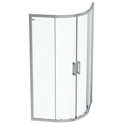 Paroi de douche accès d'angle K9252EO Connect 2 100 cm profilés argent brillant