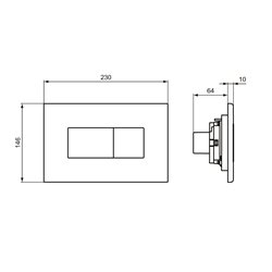 Plaque de commande R0110AC Solea P2 Blanc