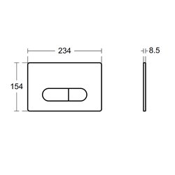 Plaque de commande R0115AA Oleas M1 Chrome