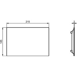Plaque d'inspection pour commande déportée R0137JG Septa Pro Chrome mat