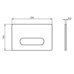 Plaque de commande R0126AA Oleas M4 Chrome