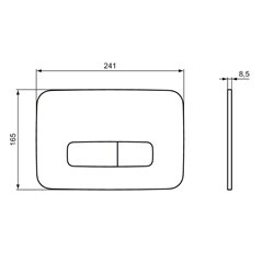 Plaque de commande R0124AA Oleas P3 Chrome