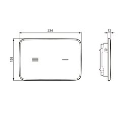 Plaque de commande R0130AC Altes NT1 Blanc