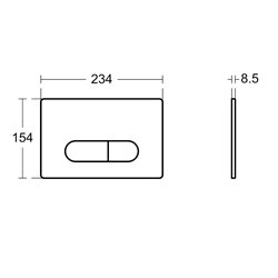 Plaque de commande R0115AC Oleas M1 Blanc