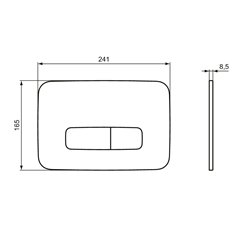Plaque de commande R0123AA Oleas M3 Chrome