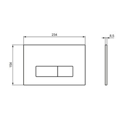 Plaque de commande R0121AA Oleas M2 Chrome