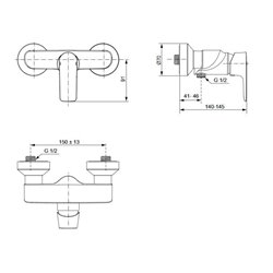 Mitigeur douche A7032AA Connect Air chrome
