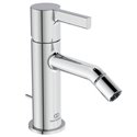 Mitigeur bidet monotrou BC784AA Joy chrome, avec tirette et vidage bonde métal