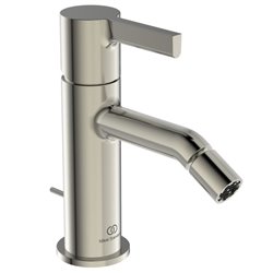 Mitigeur bidet monotrou BC784GN Joy gris orage, avec tirette et vidage bonde métal
