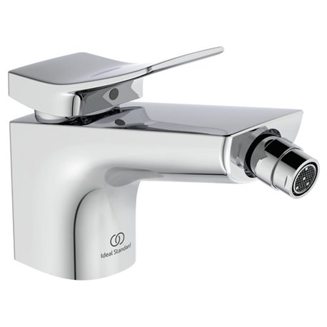 Mitigeur bidet monotrou BC760AA Check chrome, avec tirette et vidage bonde métal
