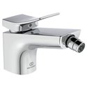 Mitigeur bidet monotrou BC760AA Check chrome, avec tirette et vidage bonde métal