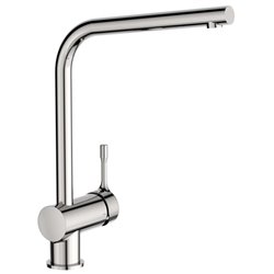Mitigeur évier monotrou BC174AA Ceralook chrome, bec L tube orientable, H 348 mm
