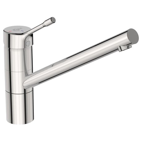 Mitigeur évier monotrou BC295AA Ceralook chrome, bec tube orientable, H 210 mm Mitigeur évier monotrou BC295AA Ceralook chrome, bec tube orientable, H 210 mm
