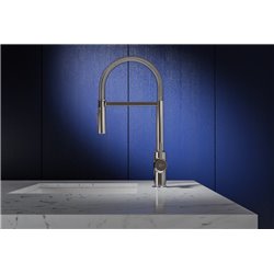 Mitigeur évier monotrou BC302AA Ceralook bec semi-pro, H 680 mm