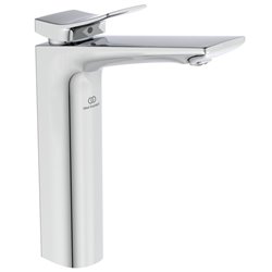 Mitigeur lavabo monotrou BC758AA Check réhaussé, chrome, sans tirette ni vidage