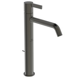 Mitigeur lavabo monotrou BC782A5 Joy réhaussé, gris magnétique, sans tirette ni vidage
