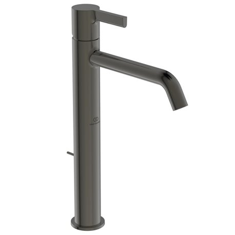 Mitigeur lavabo monotrou BC782A5 Joy réhaussé, gris magnétique, sans tirette ni vidage