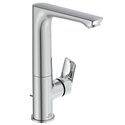 Mitigeur lavabo A7020AA Connect Air bec haut, chrome, tirette et vidage bonde métal