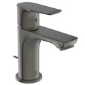Mitigeur lavabo monotrou A7017A5 Piccolo Connect Air gris magnétique, tirette et vidage bonde métal