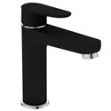 Mitigeur lavabo D2537U4 Kheops New noir mat, sans tirette