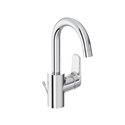 Mitigeur lavabo monotrou D0572AA Okyris avec tirette et bonde polypropylène