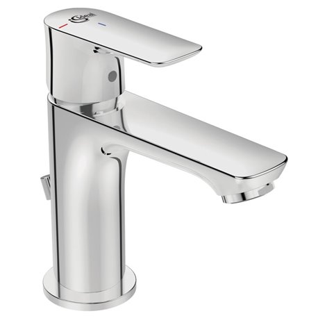 Mitigeur lavabo monotrou A7008AA Connect Air chrome, tirette et vidage bonde métal