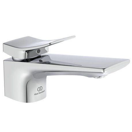 Mitigeur lavabo monotrou BC753AA Check chrome, tirette et vidage bonde métal