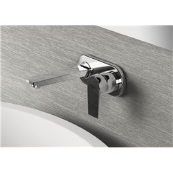 Mitigeur lavabo A6578AA Tesi mural, saillie 173 mm, avec corps à encastrer