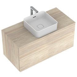 Vasque Strada II T296301 40x40 cm avec trop-plein et sans plage de robinetterie