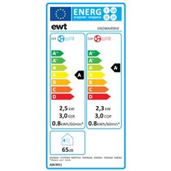 Climatiseur mobile monobloc SNOWAIR9HE 2,5/2,3 kWatts Réversible