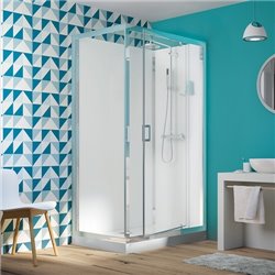 Eden rectangulaire CA828 Porte pivotante Receveur 9cm 120x90cm
